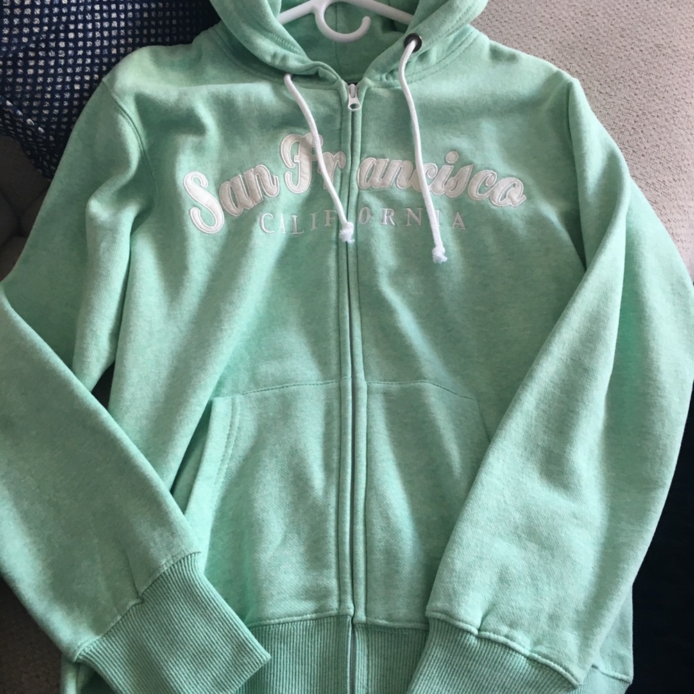 Brand New Mint Green Sweat Jacket.